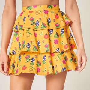 Sugar+Lips Tutti Fruti Mini Skirt Size Large